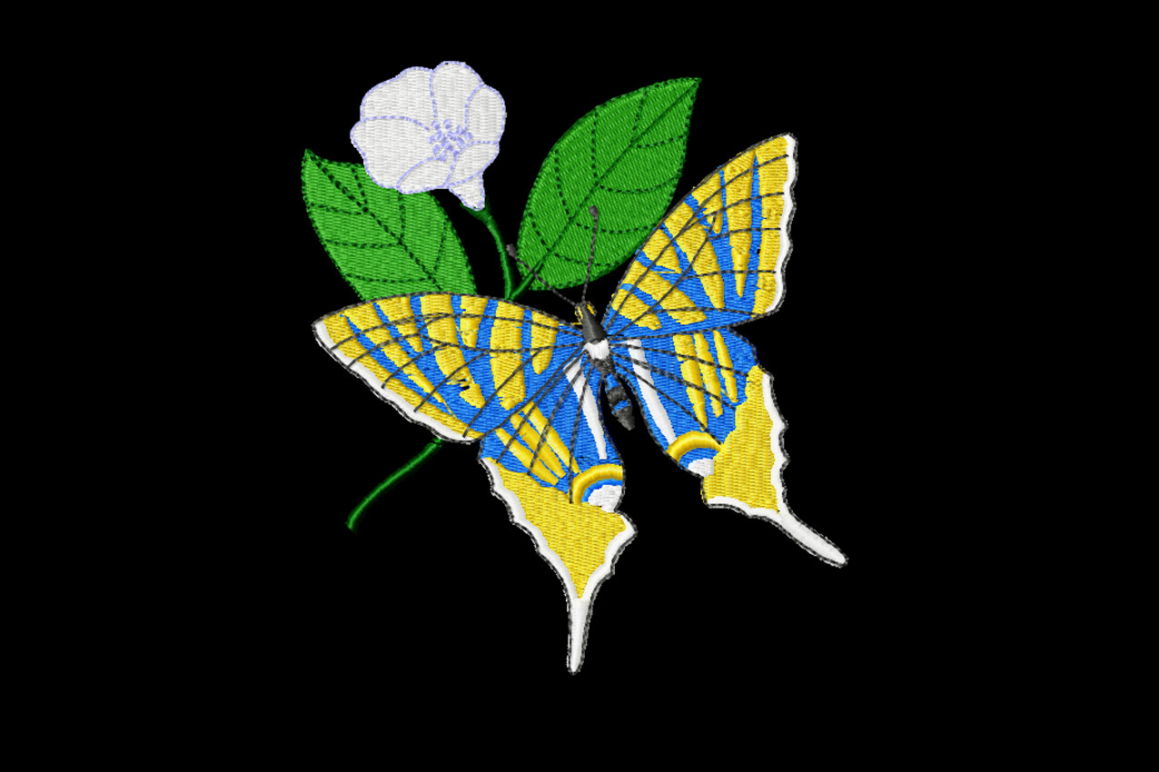 Set Butterfly Embroidery Designs