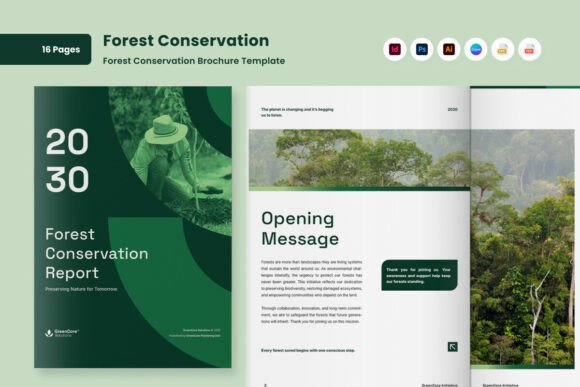 Sustainable Forest Protection Brochure Graphics