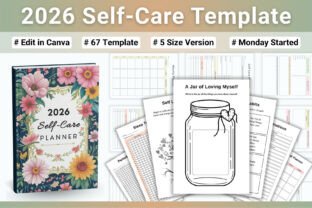 🌿 2026 Self-Care Template Graphic by Heartcraft Studio · Creative Fabrica