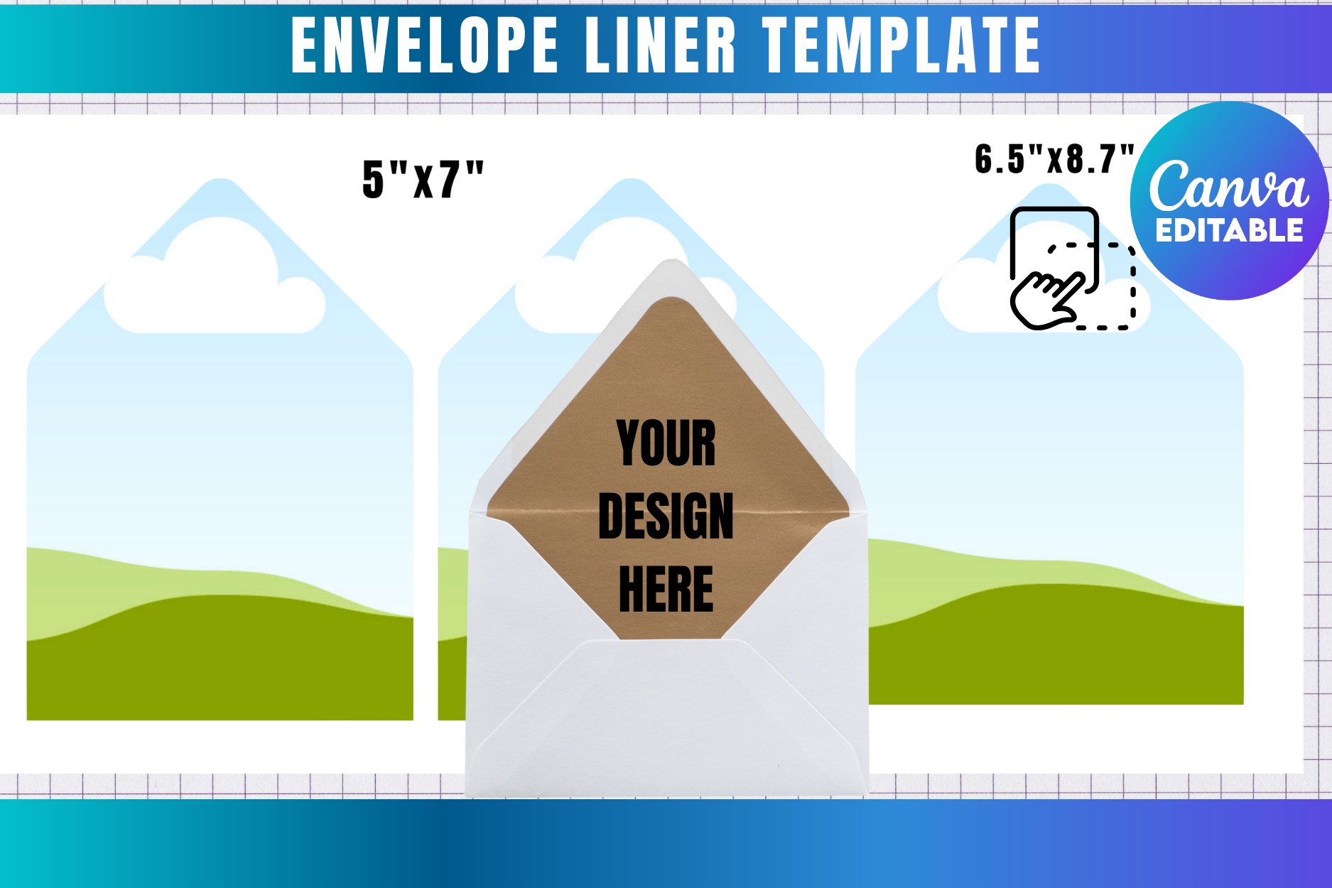 5x7 Envelope Liner Template