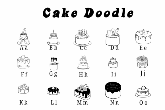 Cake Doodle Font - Preview 1