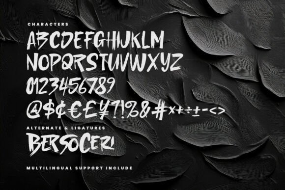 Ceris Berison Font PNG with transparent background - Preview 4