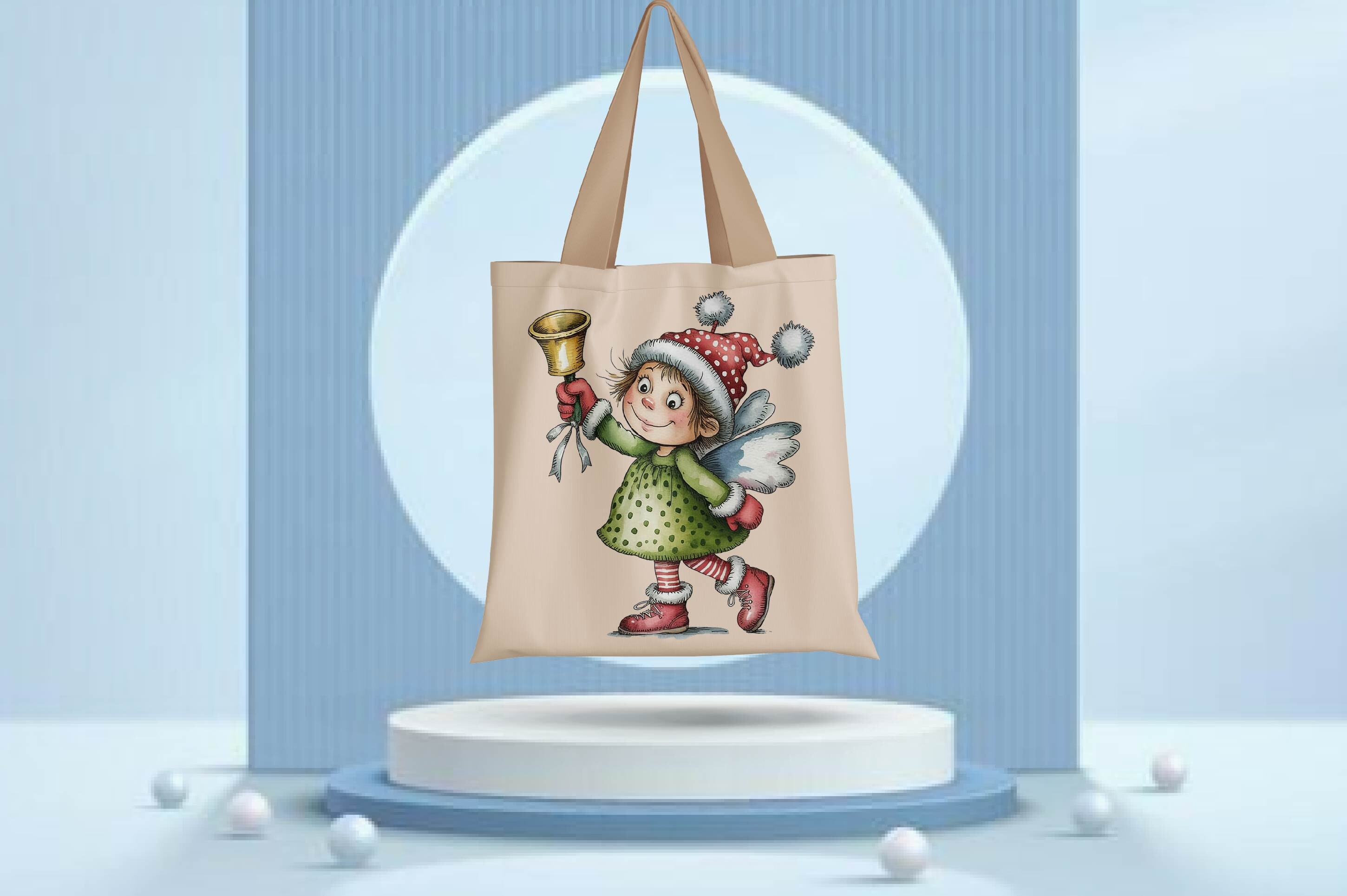 Christmas Whimsical Fairy Clipart - photo 5