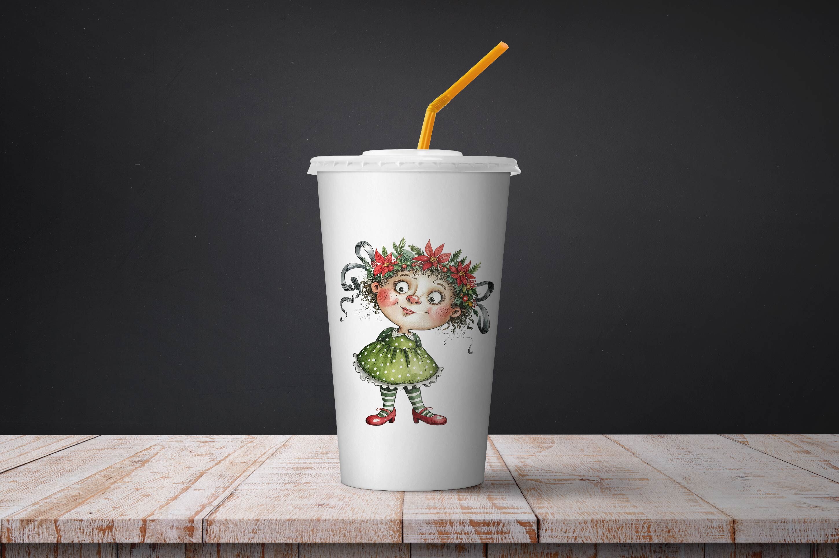 Christmas Whimsical Fairy Clipart - photo 8