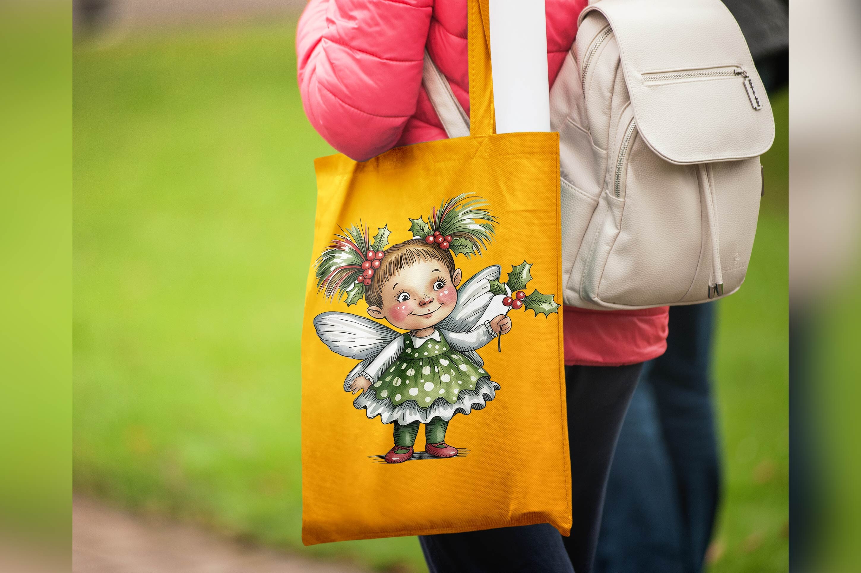 Christmas Whimsical Fairy Clipart - photo 9