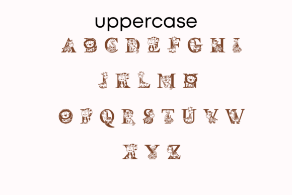 Cute Animal Font - Preview 1
