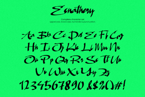 Esnathery Font - Preview 2