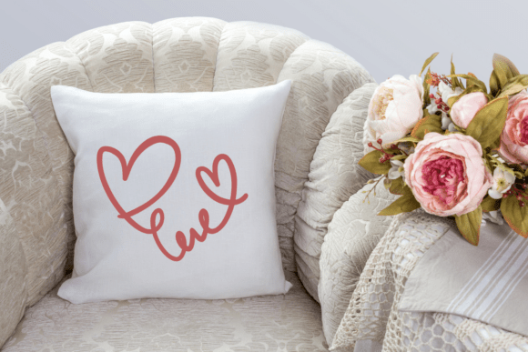 Heart Hand Drawn Font PNG with transparent background - Preview 5