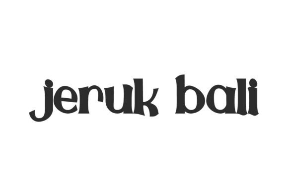Jeruk Bali Font font preview - 1