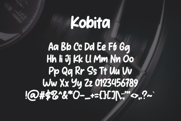 Kobita Font PNG with transparent background - Preview 1