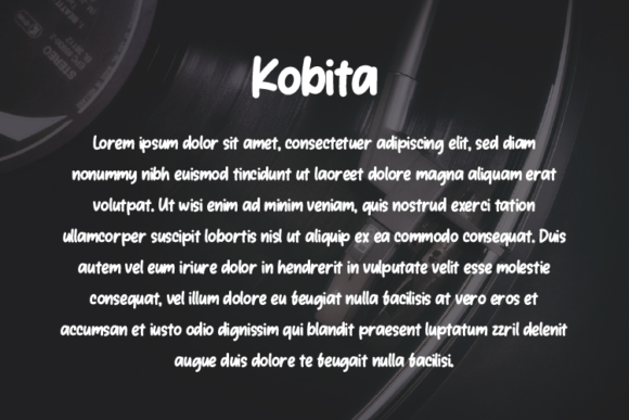Kobita Font PNG with transparent background - Preview 2