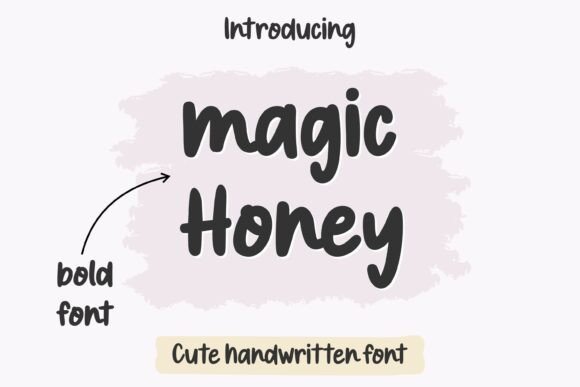 Magic Honey Font PNG with transparent background - Preview 1