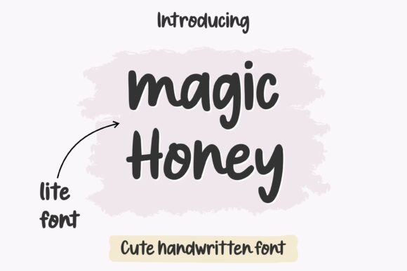 Magic Honey Font PNG with transparent background - Preview 2