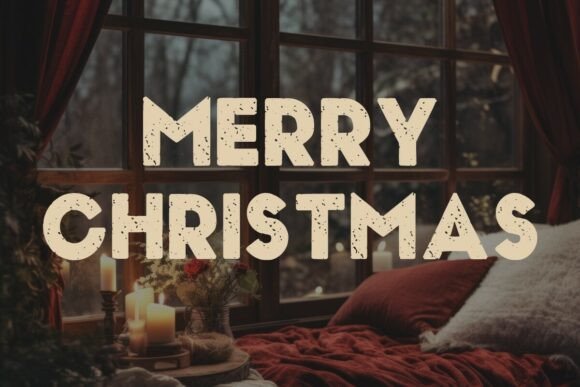 Merry Christmas Font PNG with transparent background - Preview 2