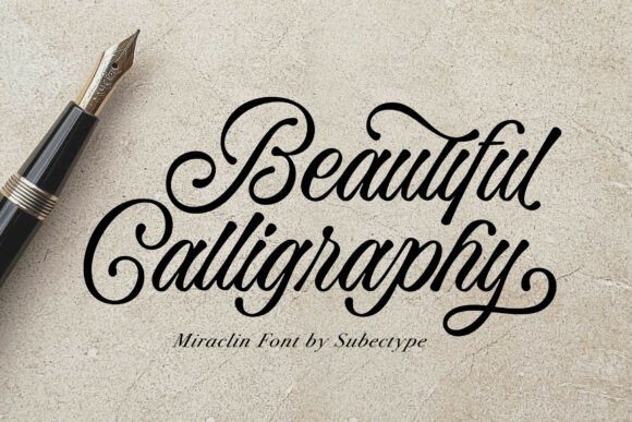 Miraclin Font PNG with transparent background - Preview 1