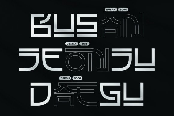Namonjo Font PNG with transparent background - Preview 6