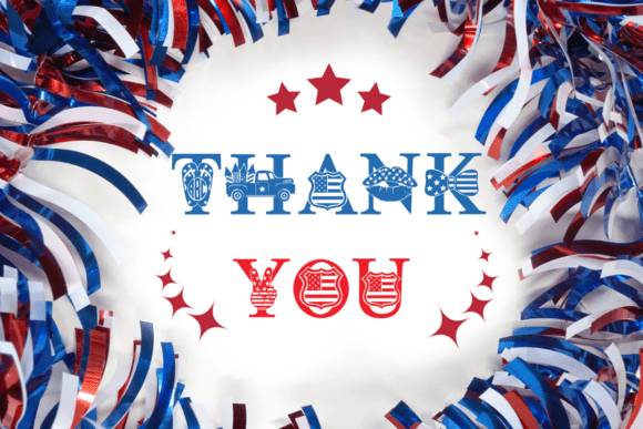 American Flag Font - Preview 4
