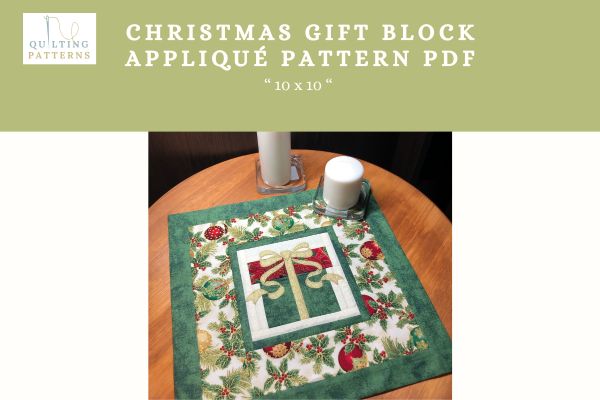 Christmas Gift Block Appliqué Pattern