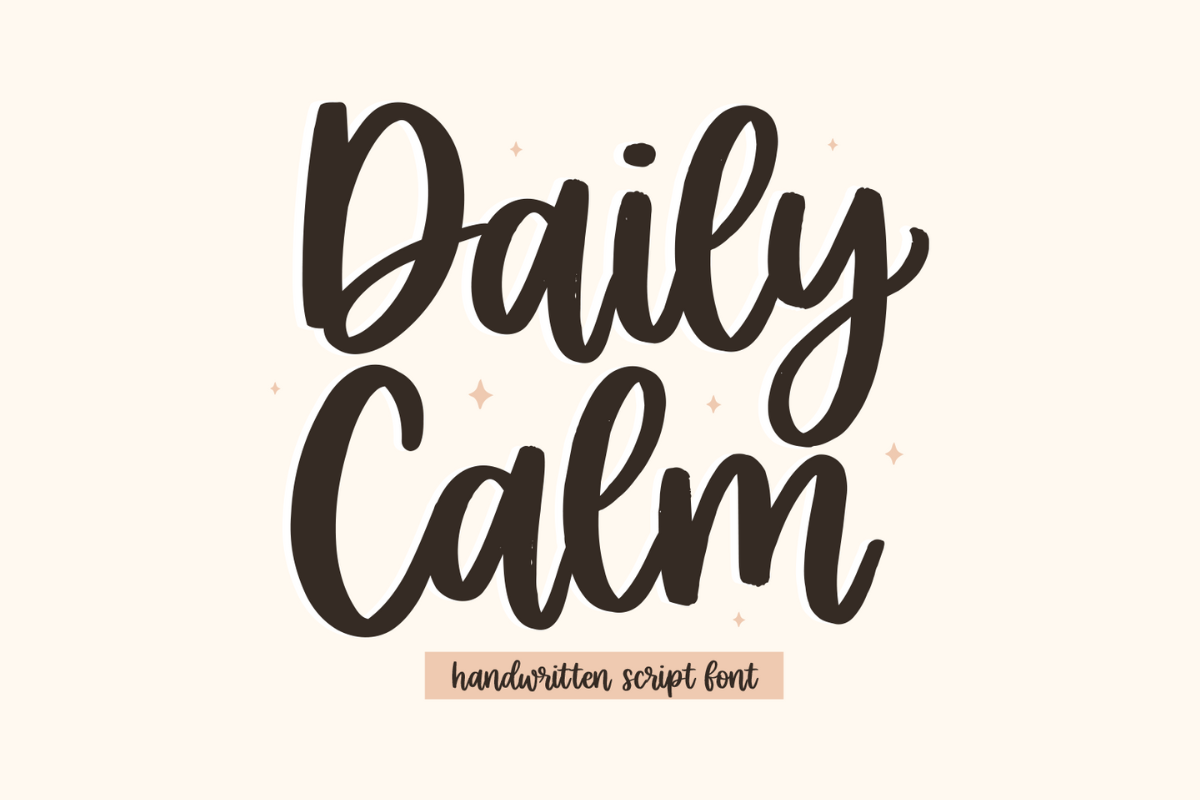 Daily Calm Font