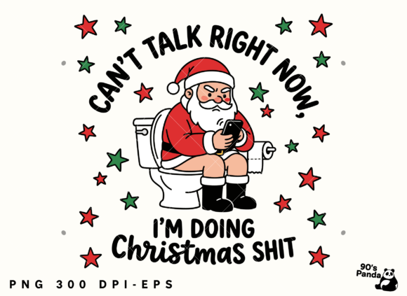 Funny Christmas Santa Png Eps