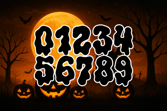 Hexed Letters Font PNG with transparent background - Preview 3