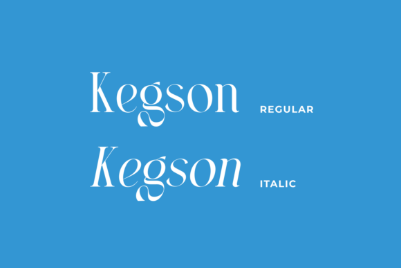 Kegson Font PNG with transparent background - Preview 2