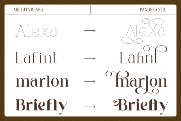 Melgita Benka Font PNG with transparent background - Preview 2