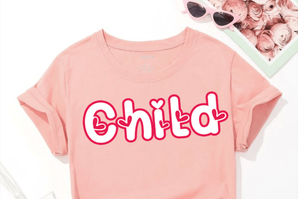 Mommy Heart Font PNG with transparent background - Preview 1