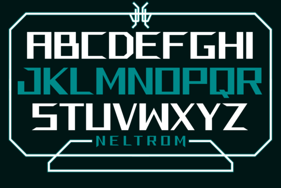 Neltrom Font PNG with transparent background - Preview 3