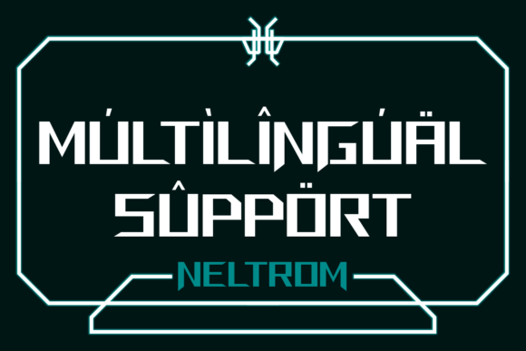 Neltrom Font PNG with transparent background - Preview 5