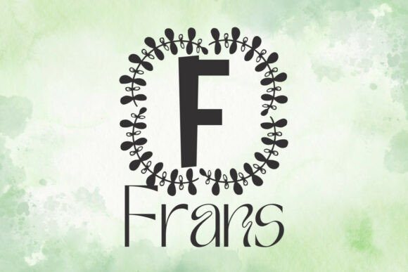 Ornalis Monogram Font PNG with transparent background - Preview 1