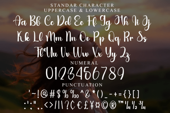 Shining Maddison Font PNG with transparent background - Preview 6