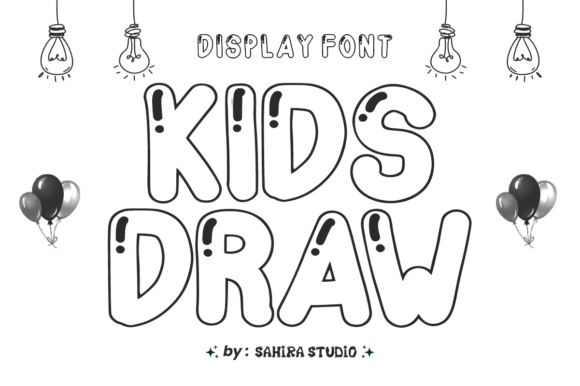 Balloon Outline Font - Preview 1
