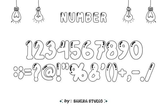 Balloon Outline Font - Preview 3