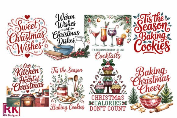 Christmas Kitchen Towel SVG Bundle