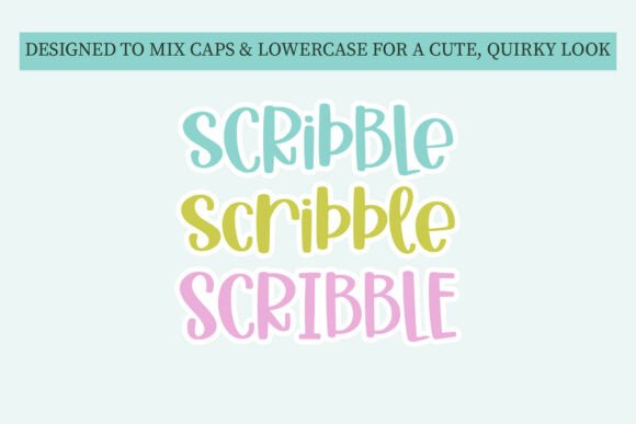 Chunky Scribble Font - Preview 1