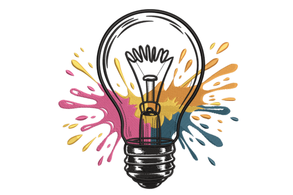 Creative Lightbulb Splash