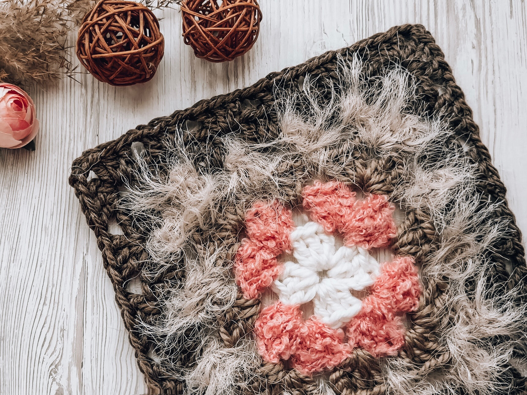 Crochet Pattern Big Granny Square PDF