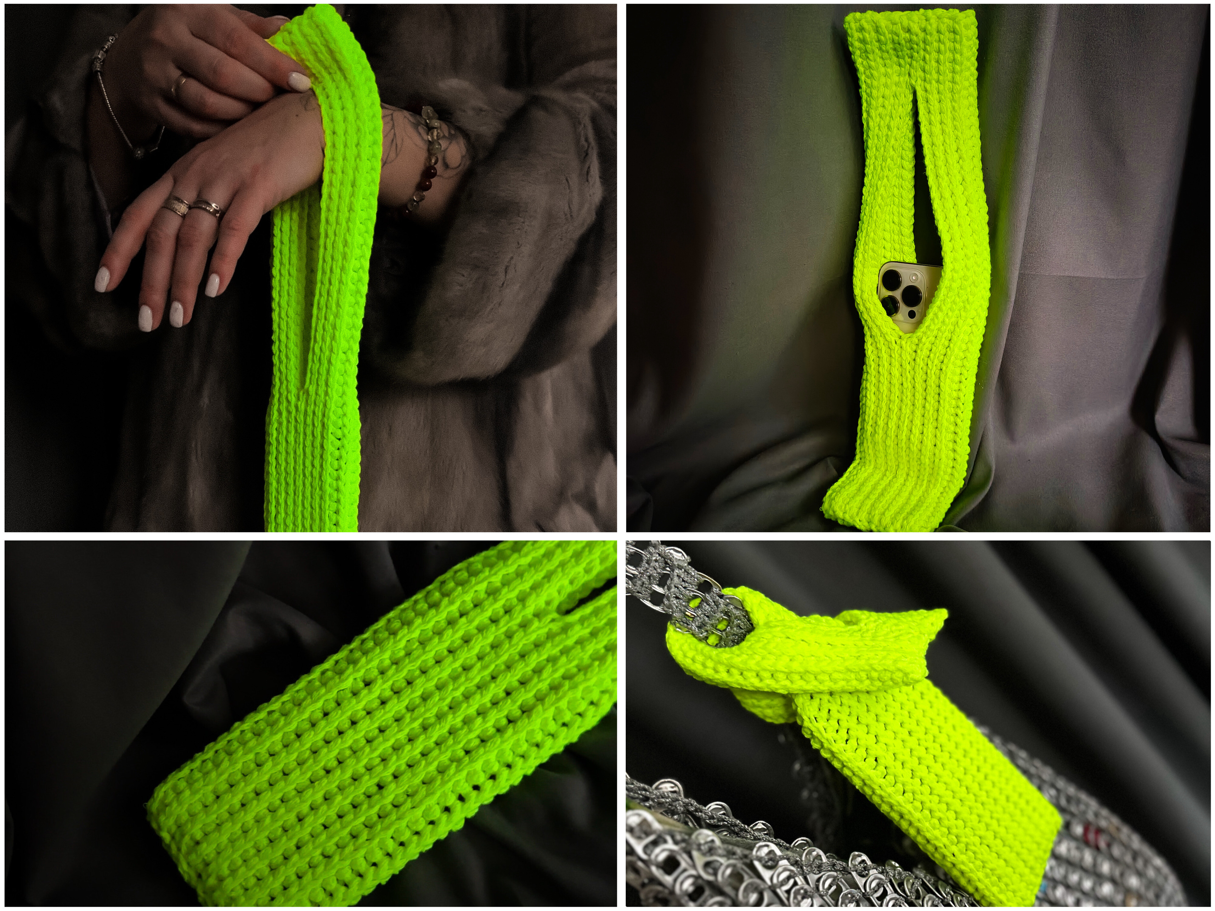 Crochet Pattern Phone Pocket Sock PDF