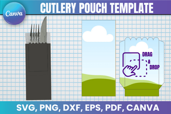 Cutlery Pouch Canva Template