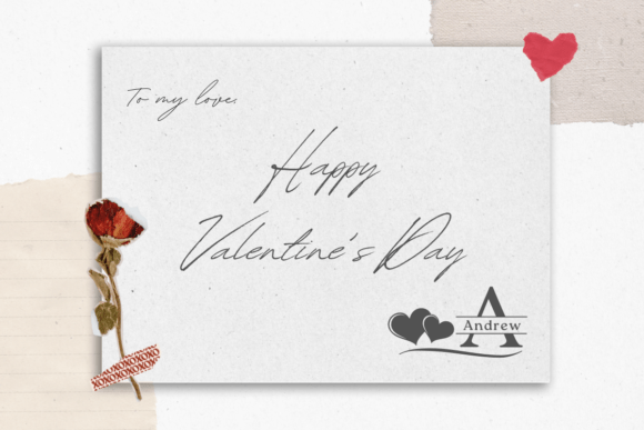 Forever Valentine Font PNG with transparent background - Preview 1