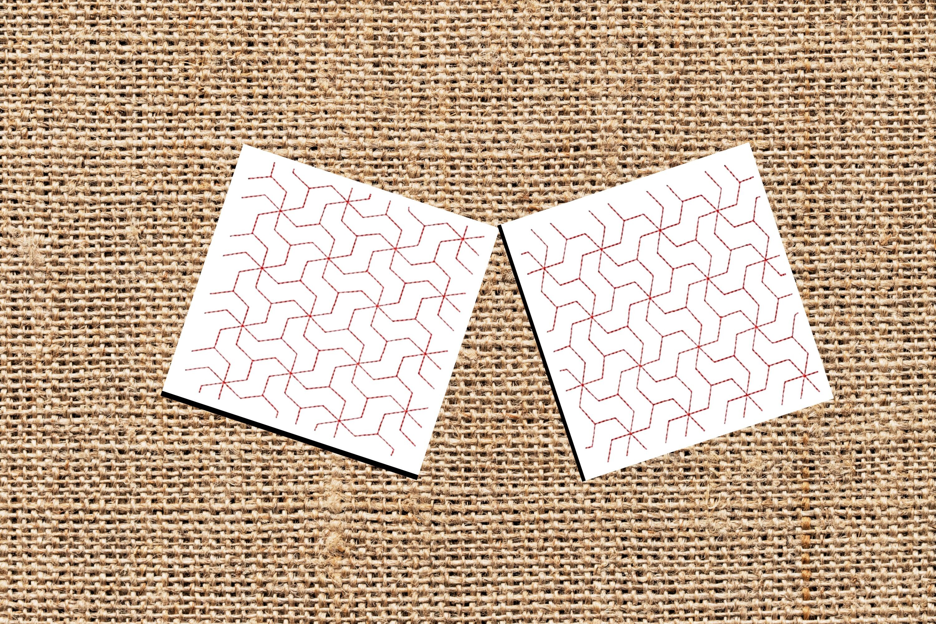 Geometric 1 Quilt Square - Six Sizes