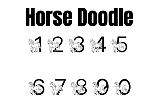 Horse Doodle Font - Preview 3