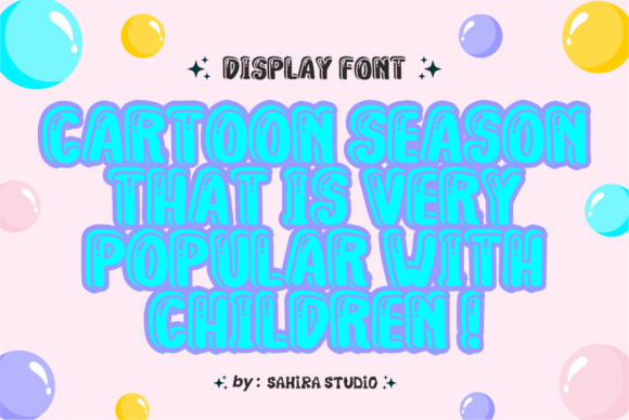 Sahira Bounce Font PNG with transparent background - Preview 1