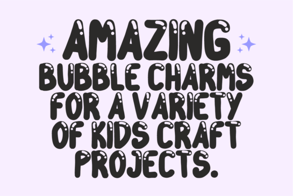 Sahira Bubble Font PNG with transparent background - Preview 1