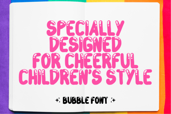 Sahira Bubble Font PNG with transparent background - Preview 2