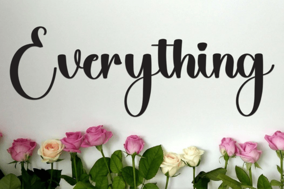 School Calligraphy Font PNG with transparent background - Preview 2