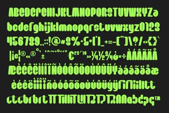 Seppro Font PNG with transparent background - Preview 4