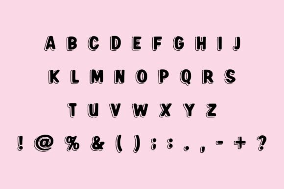 Shiny Bubble Font PNG with transparent background - Preview 5