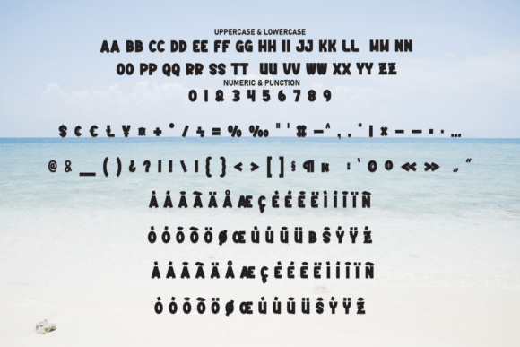 Beach White Font - Preview 6